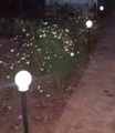 Стационарный садовый светильник со светодиодами в интерьере приусадебного участка