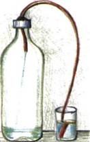 Охлажденная бутылка способна поднимать воду на значительную высоту