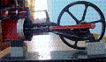 Анимированная картинка "работы" старой модели паровой машины